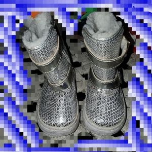 Worn 1 Toddler Sparkle Winter Boot Sz5c